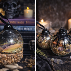 Protection Witch Spell Ball — Traditional Glass Witch Ball | Spiritual Home Protection & Warding Charm Small