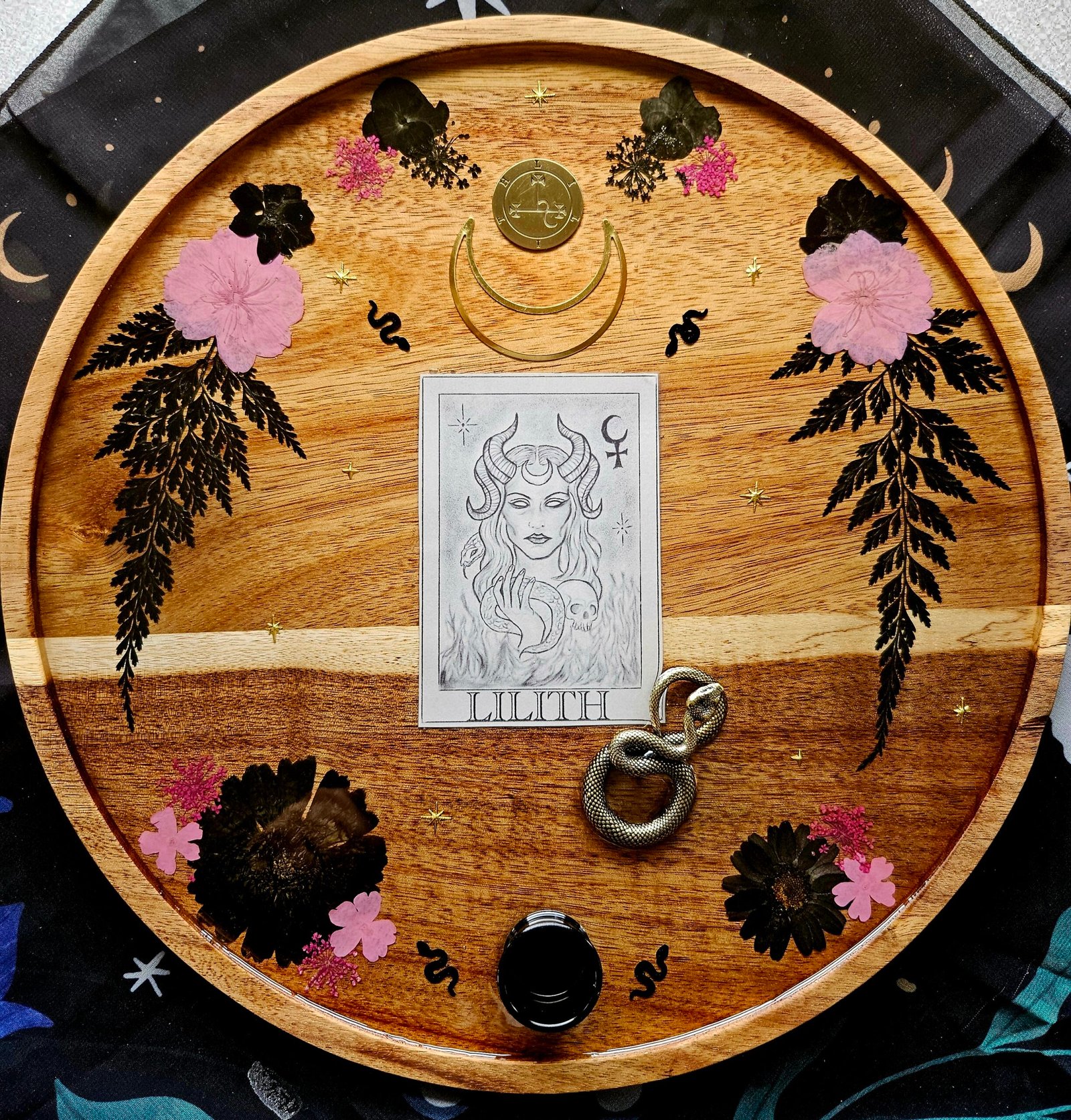 Custom Goddess Spellwork Tray, Large, 12 inch Tray - Image 2