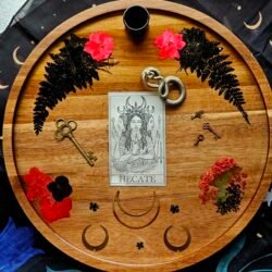 Custom Goddess Spellwork Tray, Large, 12 inch Tray