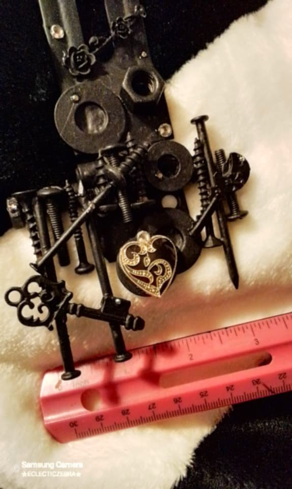 Altered art/Mixed media... hanging decor.. - Image 5