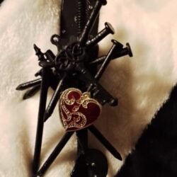 Altered art hanging decor, real hardware..