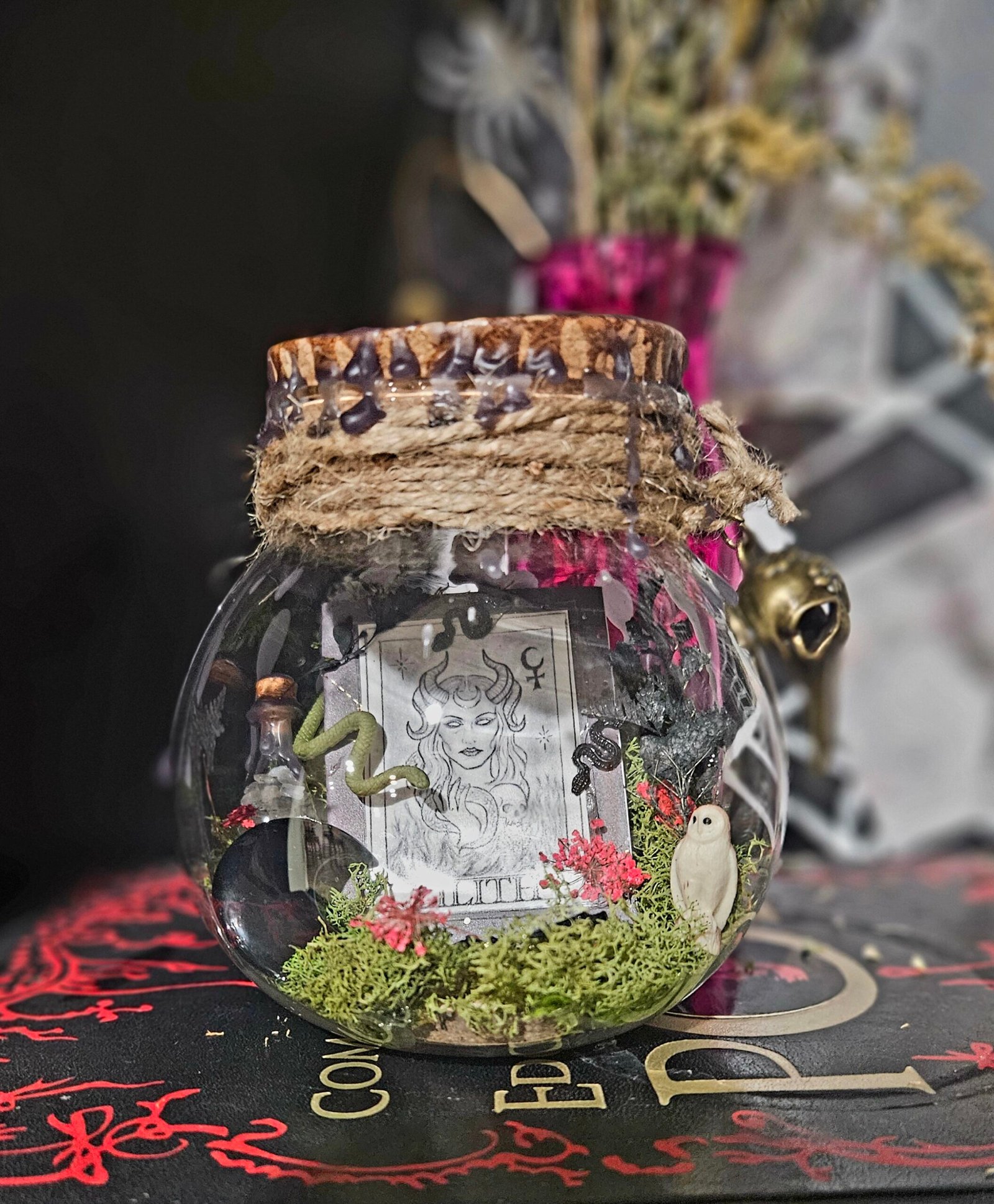 Lilith Goddess Bottle , Larger Sized