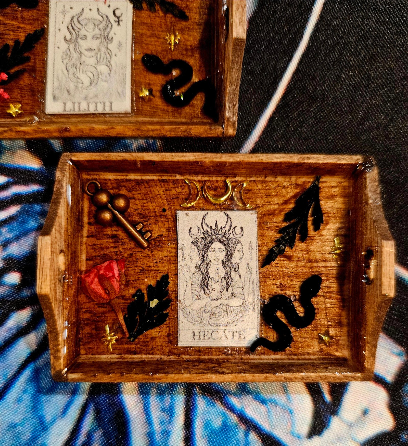 Mini Goddess Offering Trays, for Travel, Office or on the go. Pocket Size Devotional Piece - Image 7