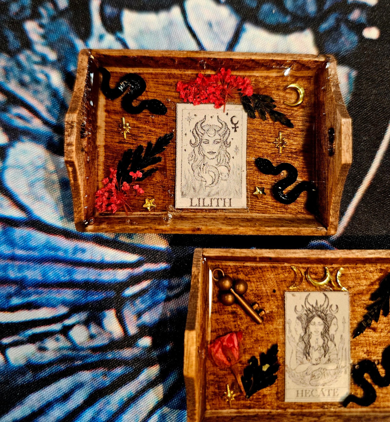 Mini Goddess Offering Trays, for Travel, Office or on the go. Pocket Size Devotional Piece - Image 8