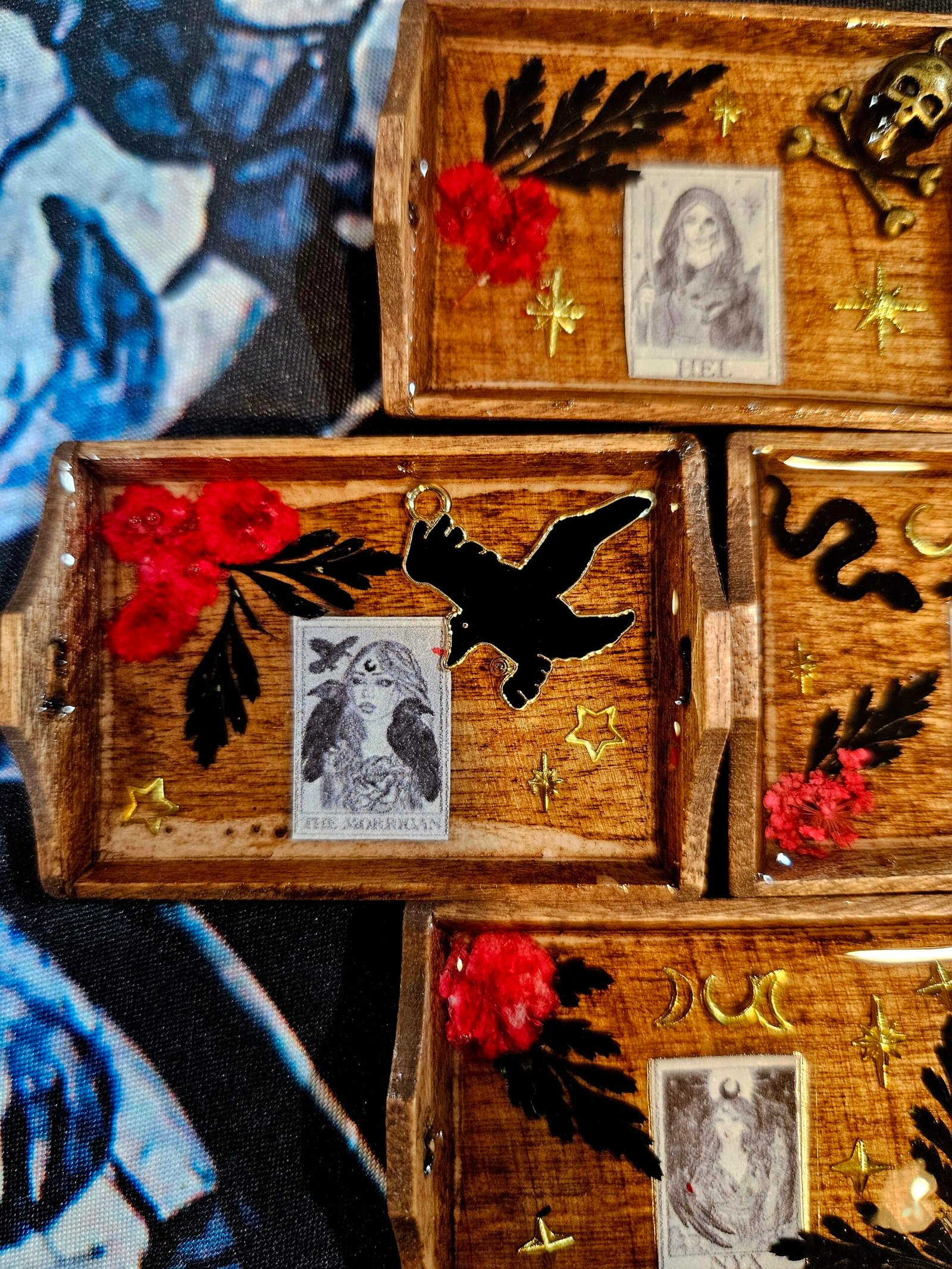 Mini Goddess Offering Trays, for Travel, Office or on the go. Pocket Size Devotional Piece - Image 2