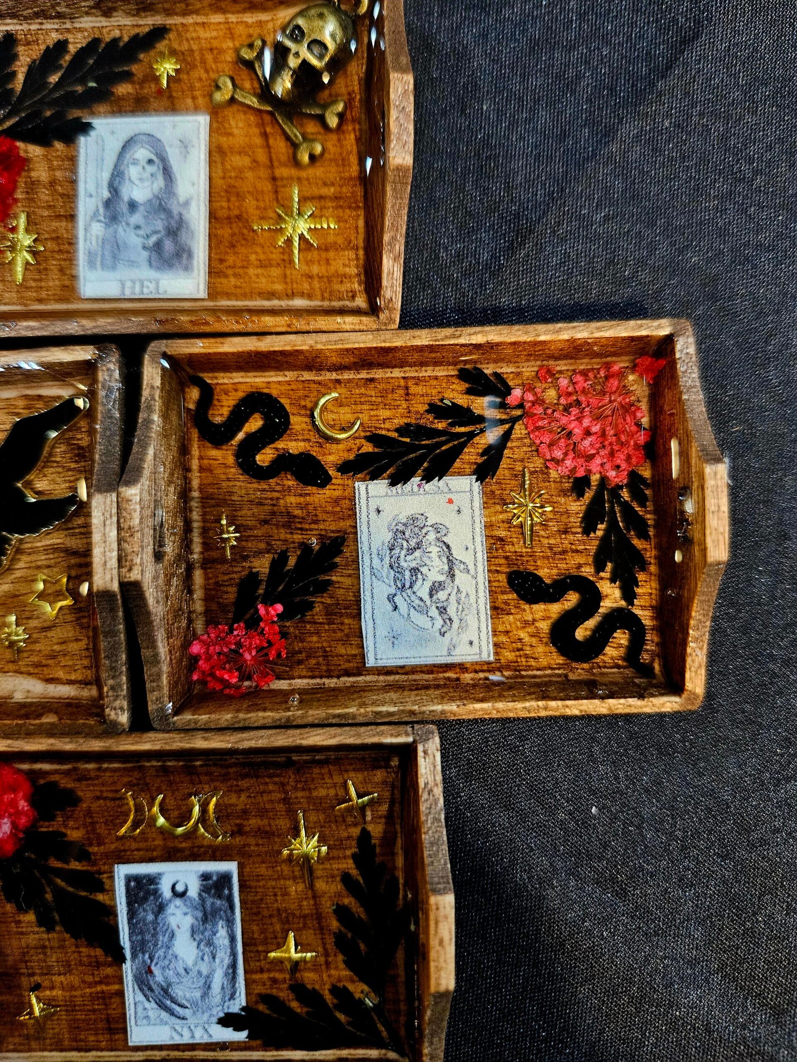 Mini Goddess Offering Trays, for Travel, Office or on the go. Pocket Size Devotional Piece - Image 3