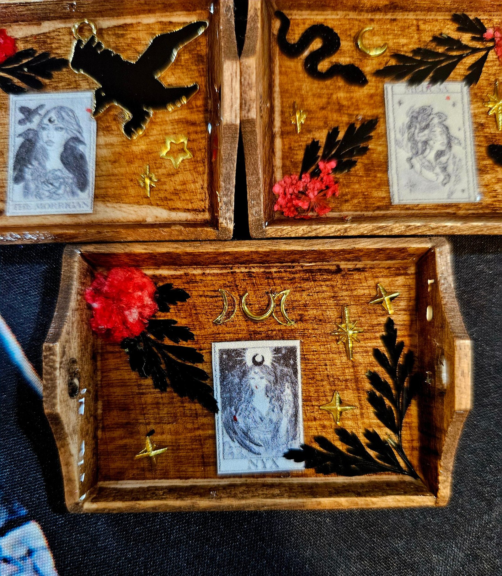 Mini Goddess Offering Trays, for Travel, Office or on the go. Pocket Size Devotional Piece - Image 4