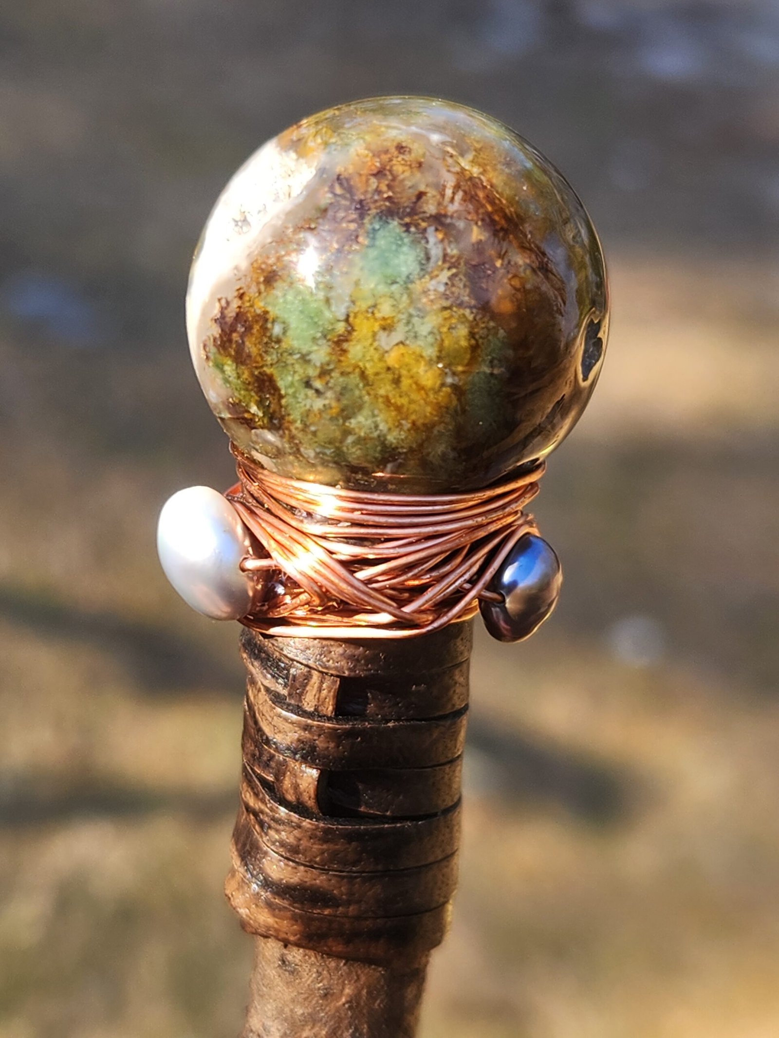 Opal and Ocean Jasper wand - Image 4