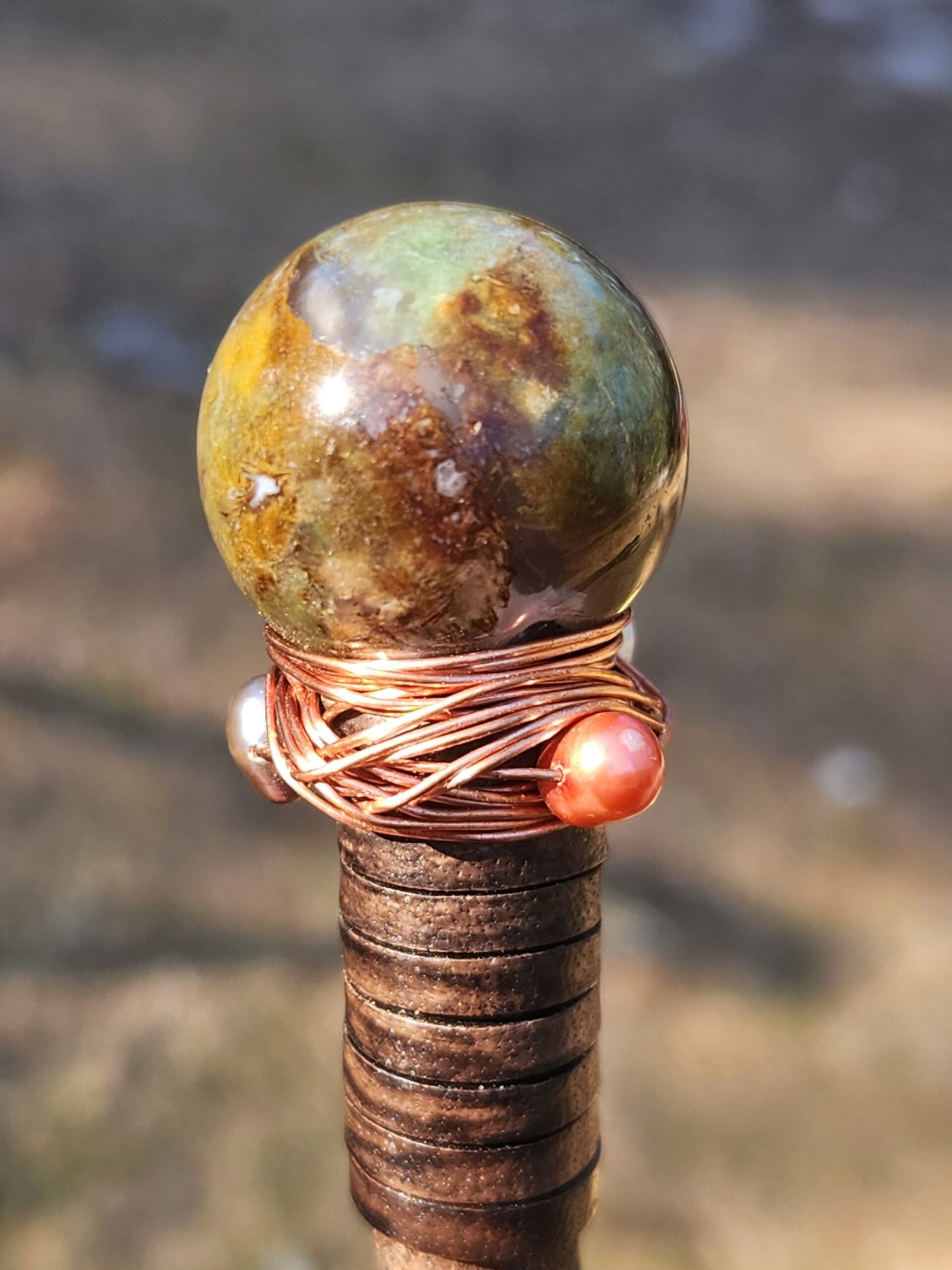 Opal and Ocean Jasper wand - Image 3