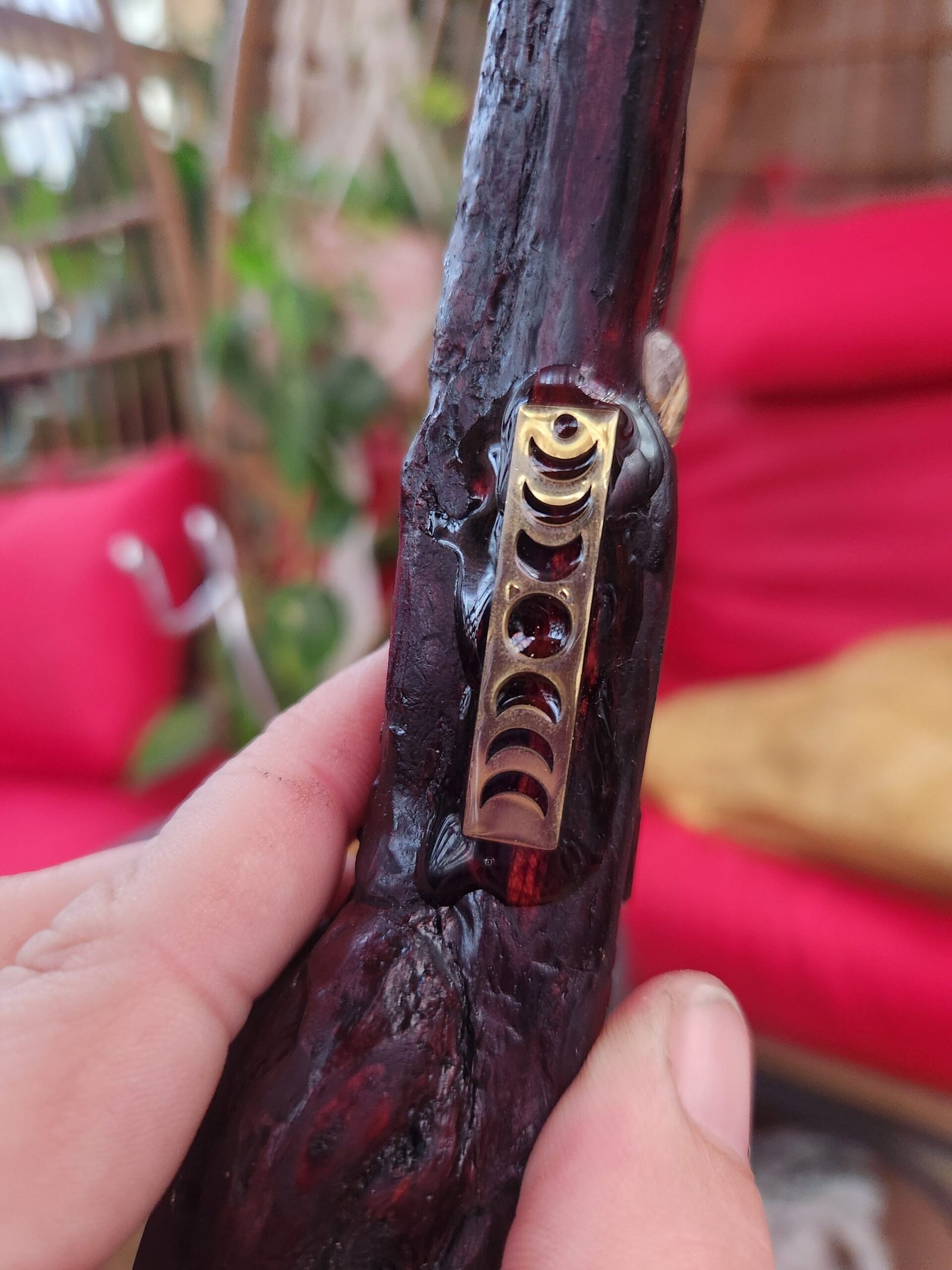 Vivianite and Butterfly wing wand - Image 4