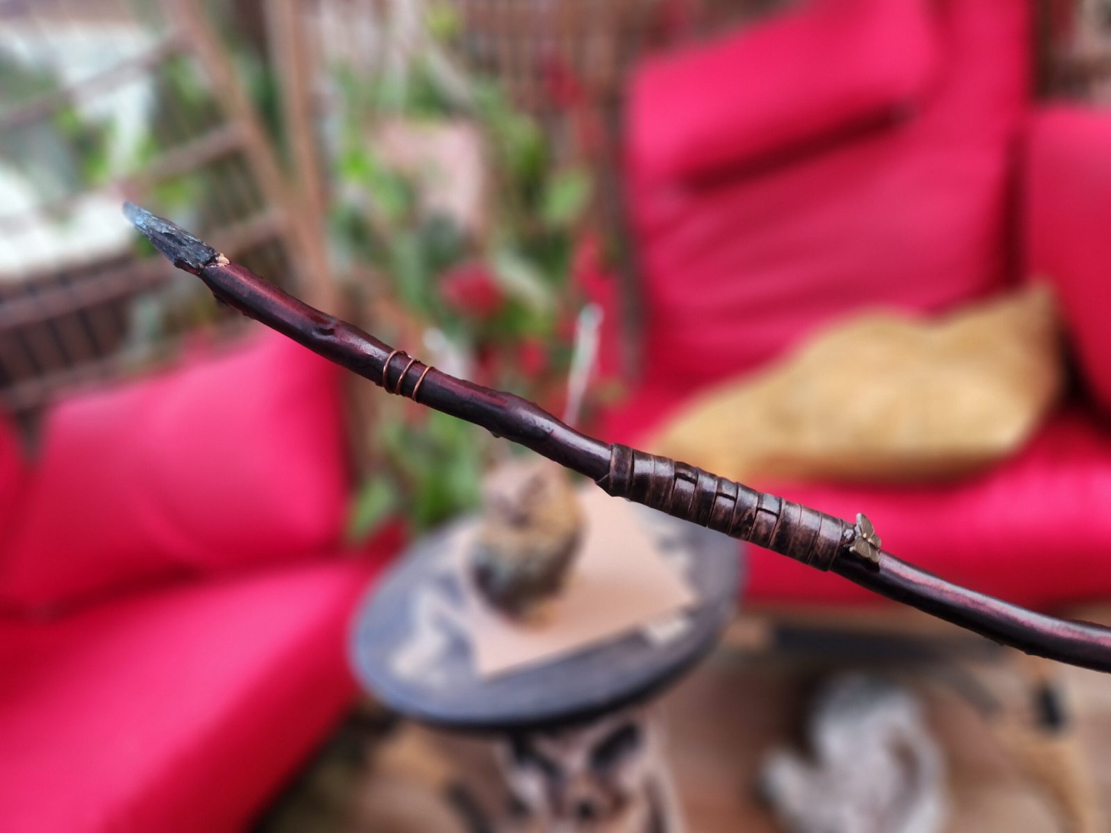 Vivianite and Butterfly wing wand - Image 2