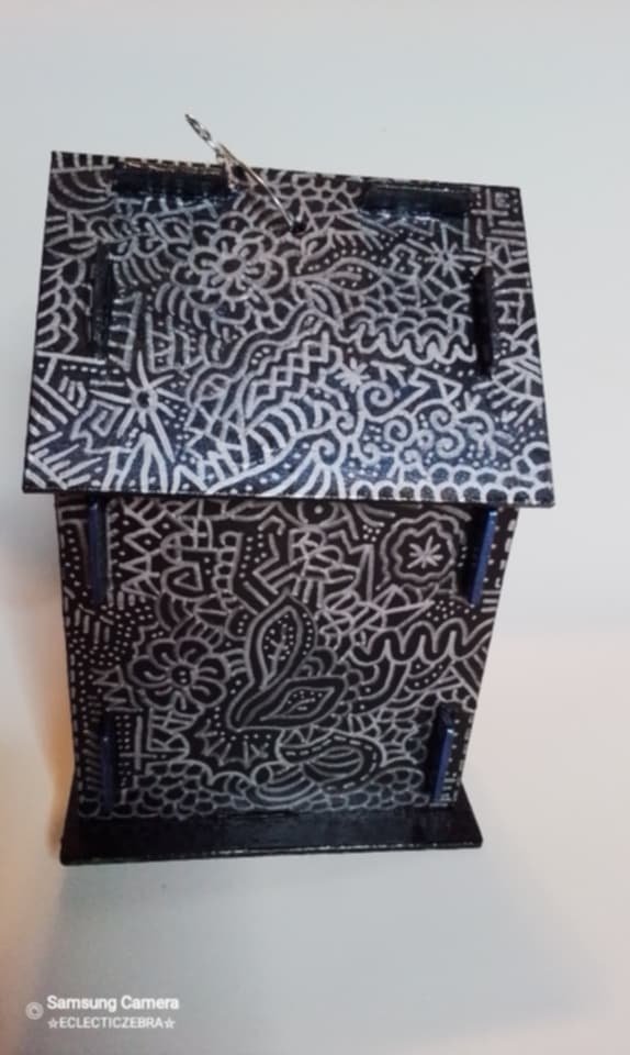 Handpainted wooden bird house..The Art of Random.. - Image 5