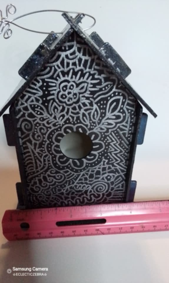 Handpainted wooden bird house..The Art of Random.. - Image 3