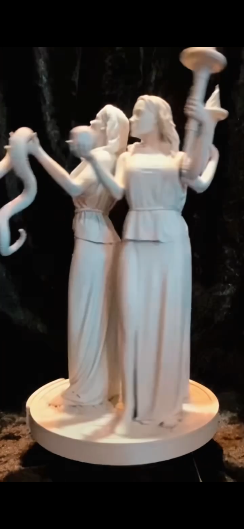 8” Hecate 3d printed statue - Image 3