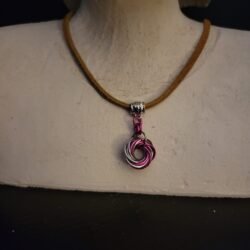 Mobius Ring - Pink and Silver