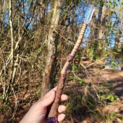 Amethyst and Quartz wand