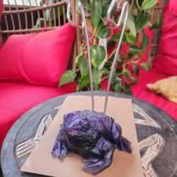 Purple frog Wand holder stand