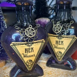 Hex Weaver Potion Decorative Apothecary Bottle