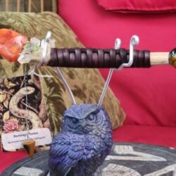 Carnelian flame Divination Bone Wand