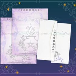 Purple Cauldron Stationery Set