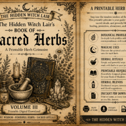 Printable Herb Grimoire (PDF)