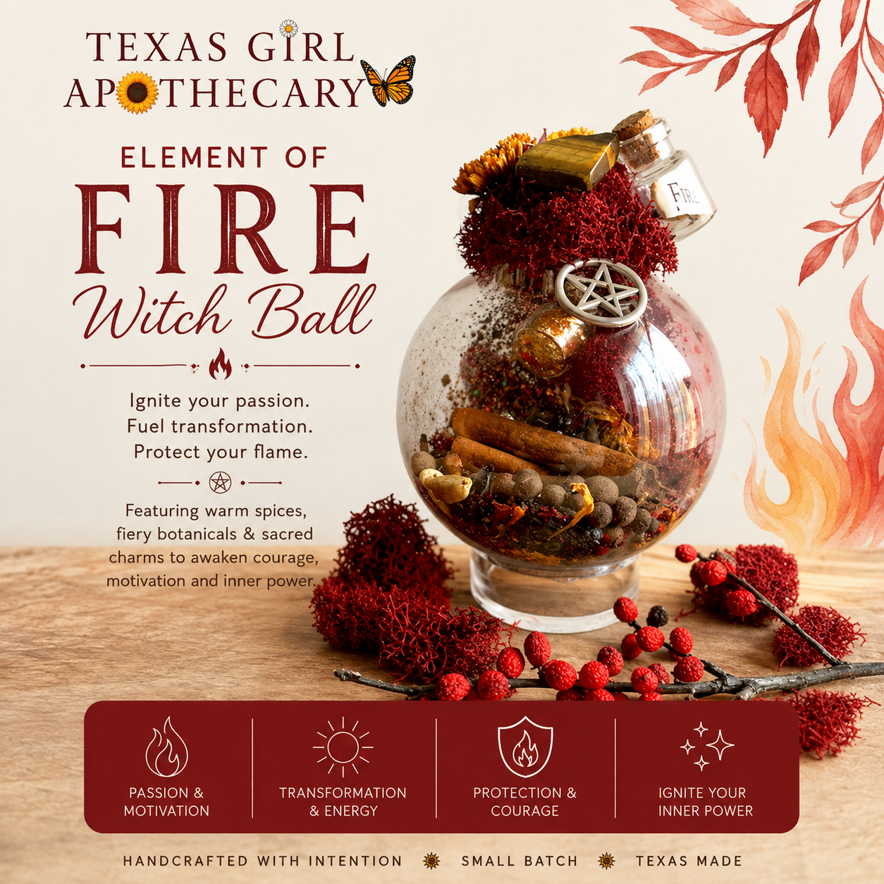 Element of Fire Witch Ball