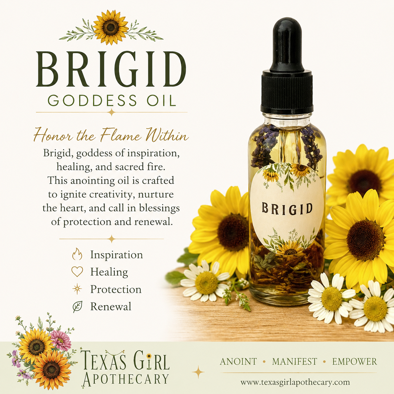 Brigid Goddess Oil