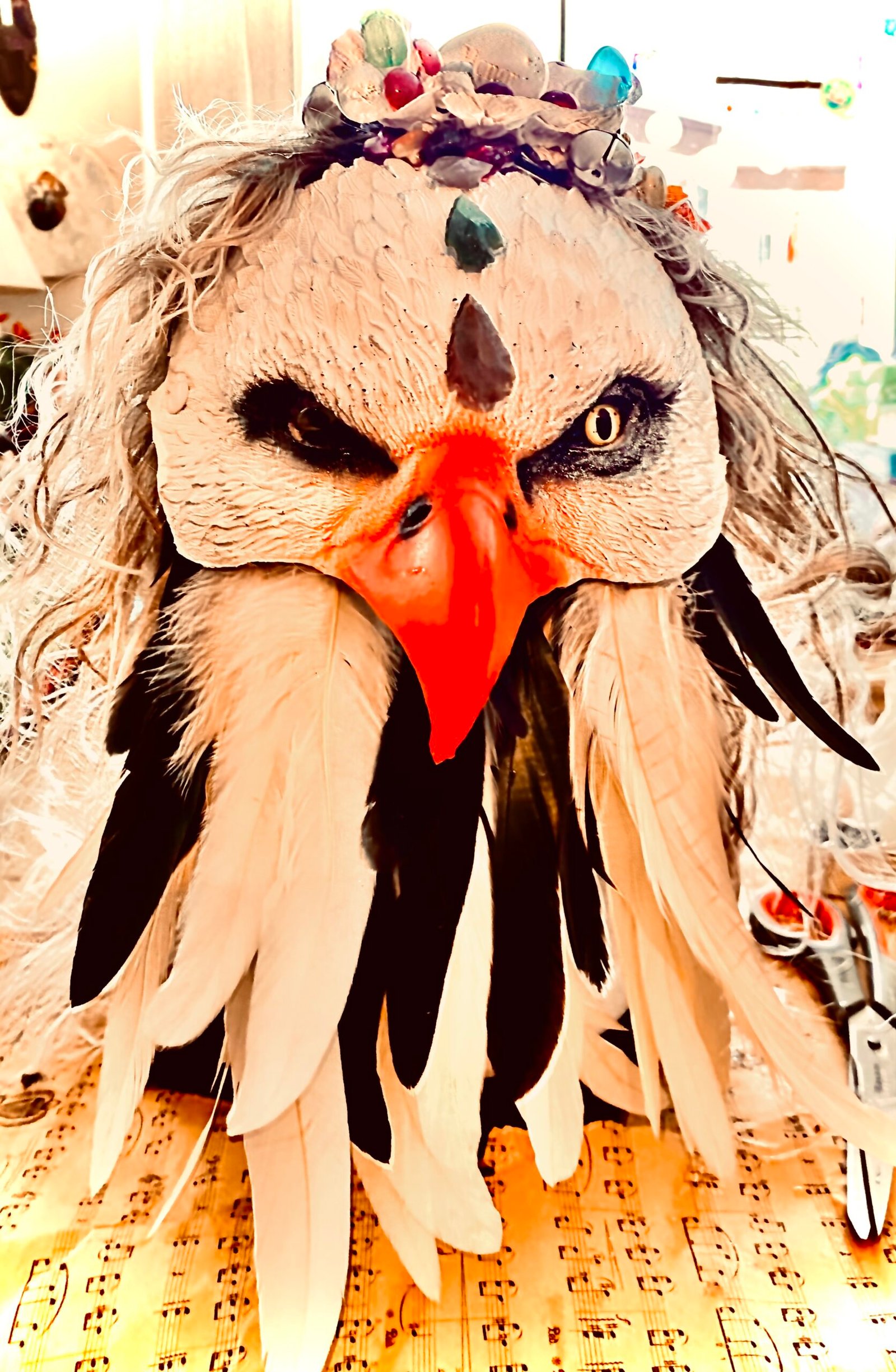 Bald Eagle Shamanic Power Animal Drumming Mask