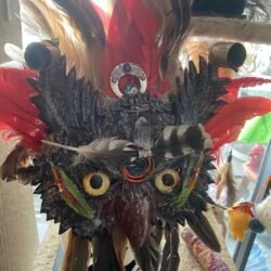 Owl Shamanic Power Animal Drumming Mask
