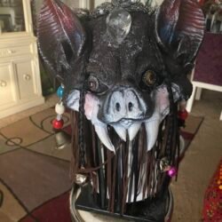 Shamanic Bat Power Animal Drumming Mask